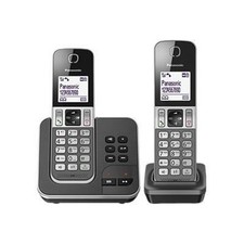 PANASONIC KX-TGD322FRG Duo Téléphone sans fil Répondeur DECT / GAP - Noir / Arge