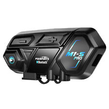 M1-S Pro Fodsports Moto Intercom Bluetooth Helmet Headset Interphone 8 Rider 2KM