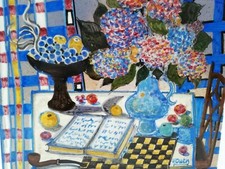 TABLEAU SUR CARREAU DE FAIENCE