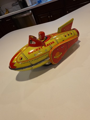 Estate find tin rocket - tin, racer