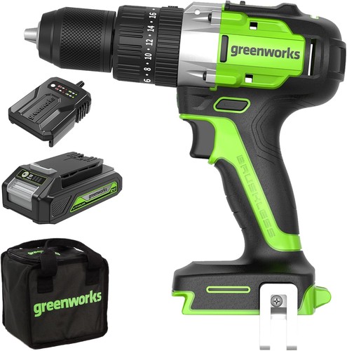 Greenworks gd24dd60k2 perceuse - greenworks,