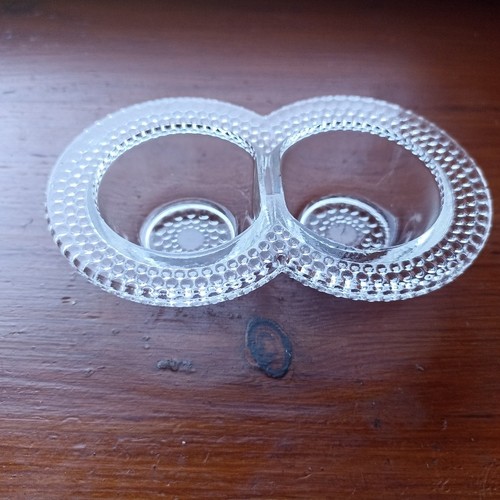 Saleron double ancien - double, verre