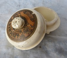 #Pot# Ancienne Terrine Simplex - Établissement J . Fischer (Strasbourg)