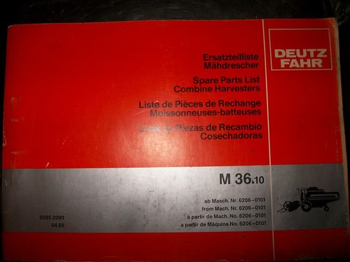 Deutz fahr moissonneuse m36 - deutz,