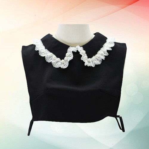 Femme dentelle bord col - ,