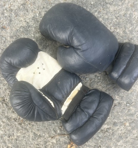 Paire gant boxe cuir - de,