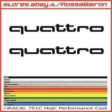 Kit 2 Adhésifs Audi Quattro