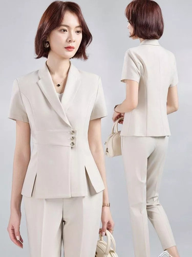 Tailleur femme élégant - femme, beige