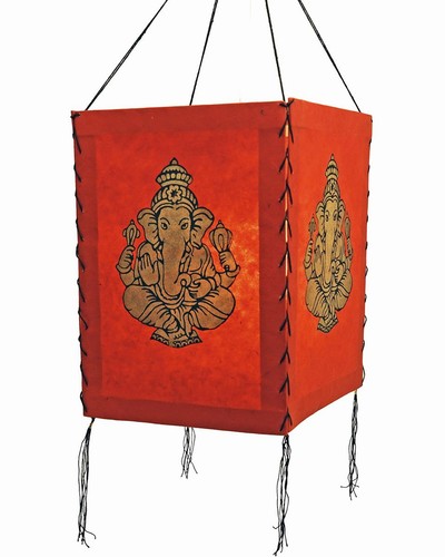 Abat jour ganesh - ganesh,, lokta