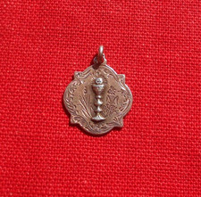 Calice - Communion  :  Médaille Pendentif Argent  !
