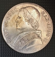 VATICAN PIE IX 1 SCUDO 1847 R