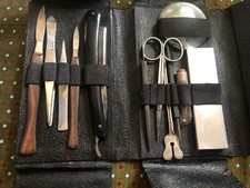 rasoir trousse chirurgie ancien VAAST antique rare cut throat coupe choux razor