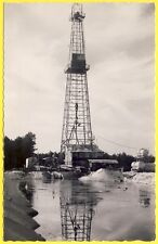 cpsm 40 - BISCAROSSE (Landes) PUIT de PÉTROLE OIL DERRICK Forage Société ESSO