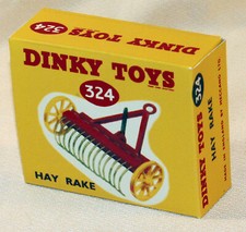 DINKY TOYS BOITE REPRO VIDE HAY RAKE 324 RÂTEAU A FOIN
