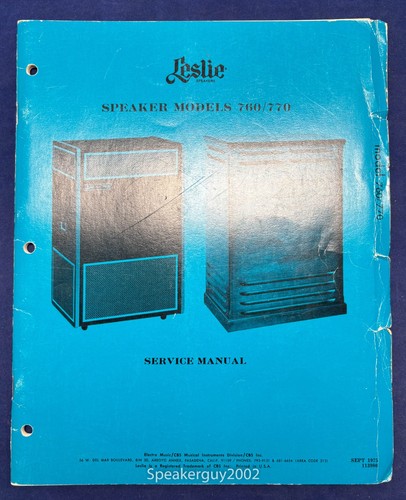 Original leslie speaker models - original,
