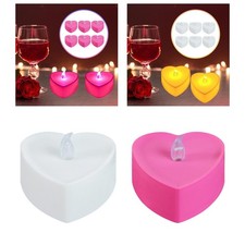 6 bougies LED en forme de