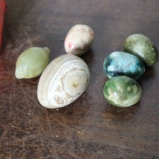 Lot de 6 oeufs ONYX quartz 