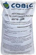 Absorbant mineral terre diatomee - Sac de 40L