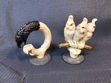 Lot de 2 statuettes oiseaux