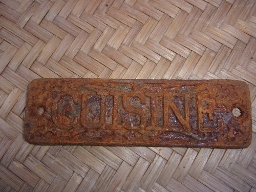 Plaque fonte ancienne - plaque, en