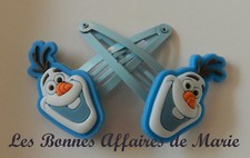 DISNEY - LIQUIDATION -  La Reine des Neiges - Lot de 2 barrettes Olaf M13 - Neuf