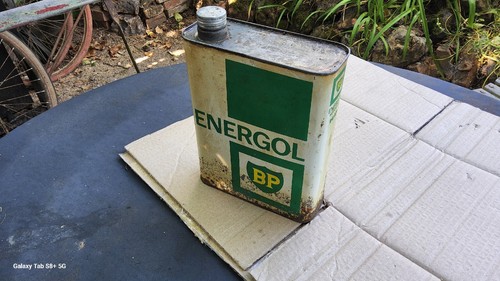 Ancien bidon huile bp - ancien,