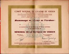 DE72-COMITÉ NATIONAL DU SOUVENIR DE VERDUN-MAURICE GENEVOIX-1951