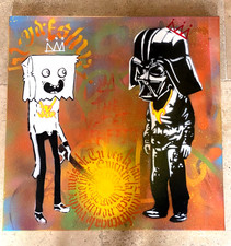TABLEAU ALBERTO BLANCHART-STREET ART- DARTH VADER- 50X50 CMS