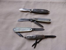 Lot anciens petits couteaux