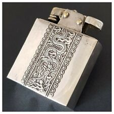 Briquet essence semi-auto*Dragon argent ou Plaqué ? Lighter-Feuerzeug-indochine