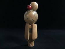 B1717 Japonais en Bois Traditionnel Poupée Kokeshi Vintage Okimono Intérieur