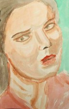 Tableau aquarelle fauve