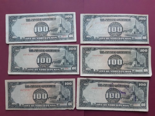 Philippines lot billets 100 - 6,