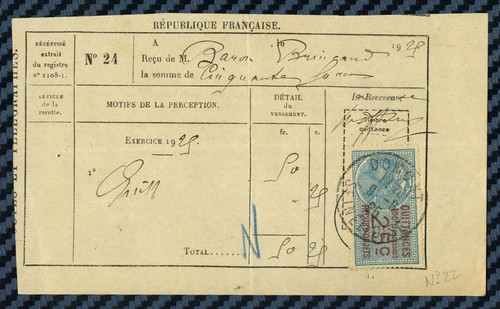 Philatélie fiscale timbre - fiscale,