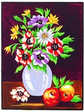 Kit canevas Le bouquet 20x25cm