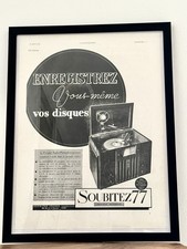 Affiche vintage phonographe