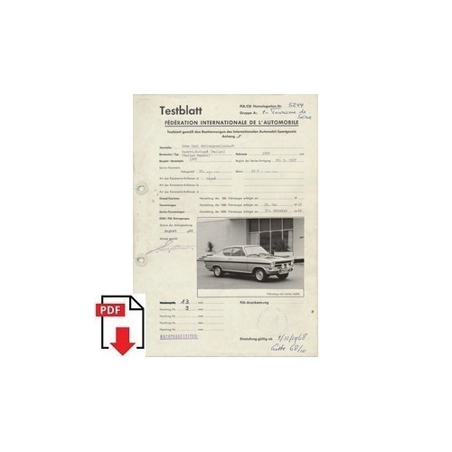 1968 opel kadett coupé - opel,