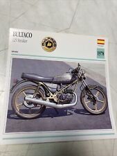 Bultaco 125 Streaker 1978 carte moto de collection Atlas Espagne