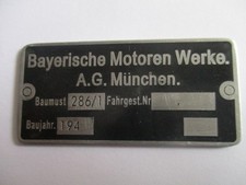 Plaque Bouclier BMW R75