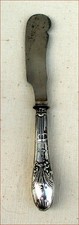 Butter Knife German Sterling Silver Otto Bortenreuter Dresden 1900