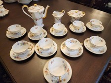 25 Pc Haviland Limoges Peonies