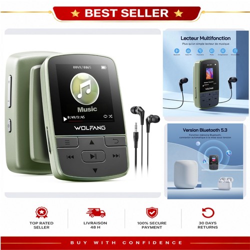 Wolfang lecteur mp3 bluetooth - lecteur,
