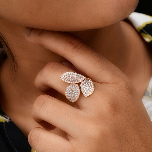 Bague feuille ct - feuille,
