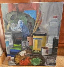 Tableau Huile Nature Morte aux