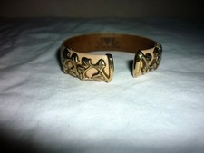 Manchette bracelet VAN DER BAUWEDE 2 GENEVE SUISSE Cuir argent 925 vermeil Luxe