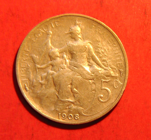 Centimes dupuis 1908 - centimes,