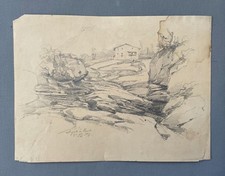 Paysage de montagne, dessin