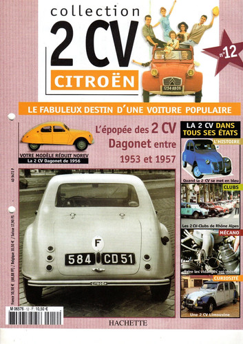 Fascicule citroën 2cv 12 - n°,