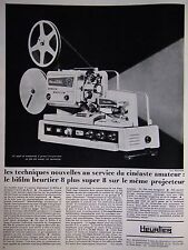 PUBLICITÉ BIFILM HEURTIER 8 PLUS SUPER 8 SUR LE MÊME PROJECTEUR CINÉASTE AMATEUR