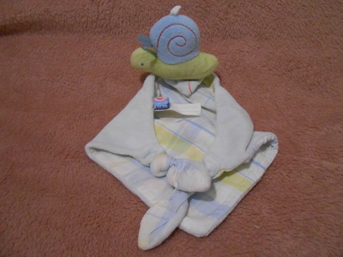 Doudou escargot bleu sucre - doudou,